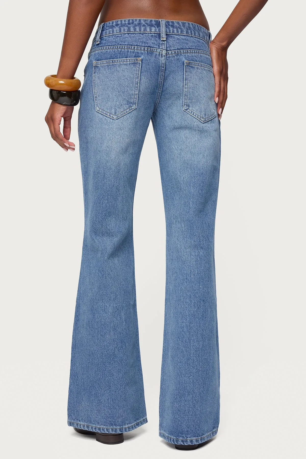 Kiarah Low Rise Bootcut Jeans sold by Edikted product image thumbnail 5