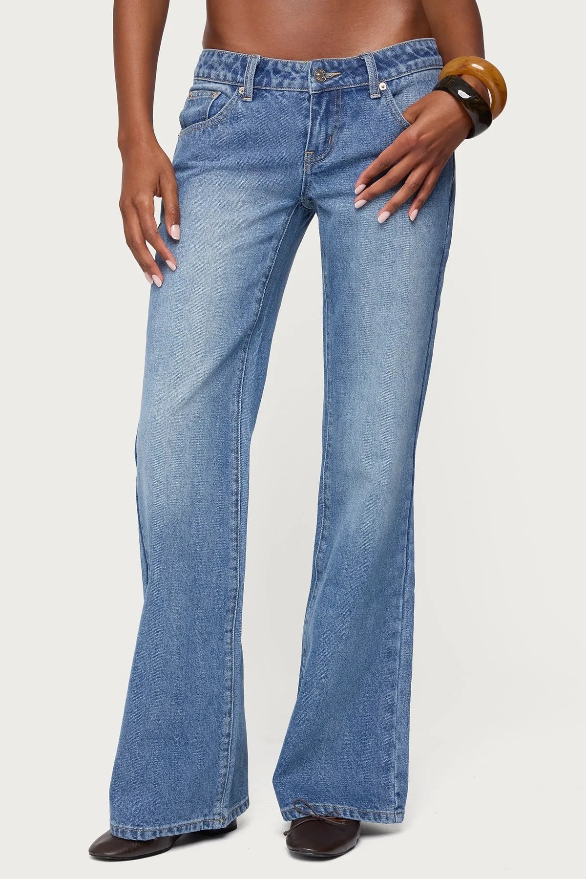 Kiarah Low Rise Bootcut Jeans sold by Edikted product image thumbnail 2
