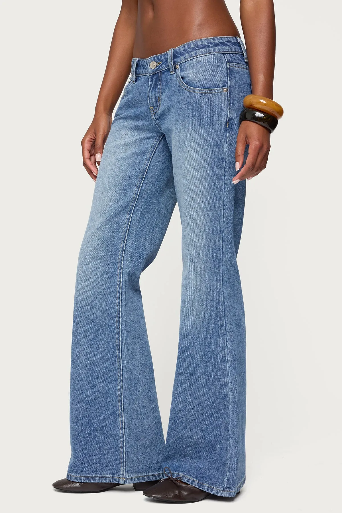 Kiarah Low Rise Bootcut Jeans sold by Edikted product image thumbnail 4