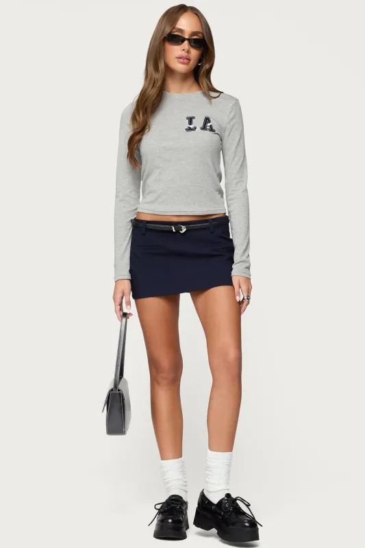 Wendie Tailored Mini Skort sold by Edikted