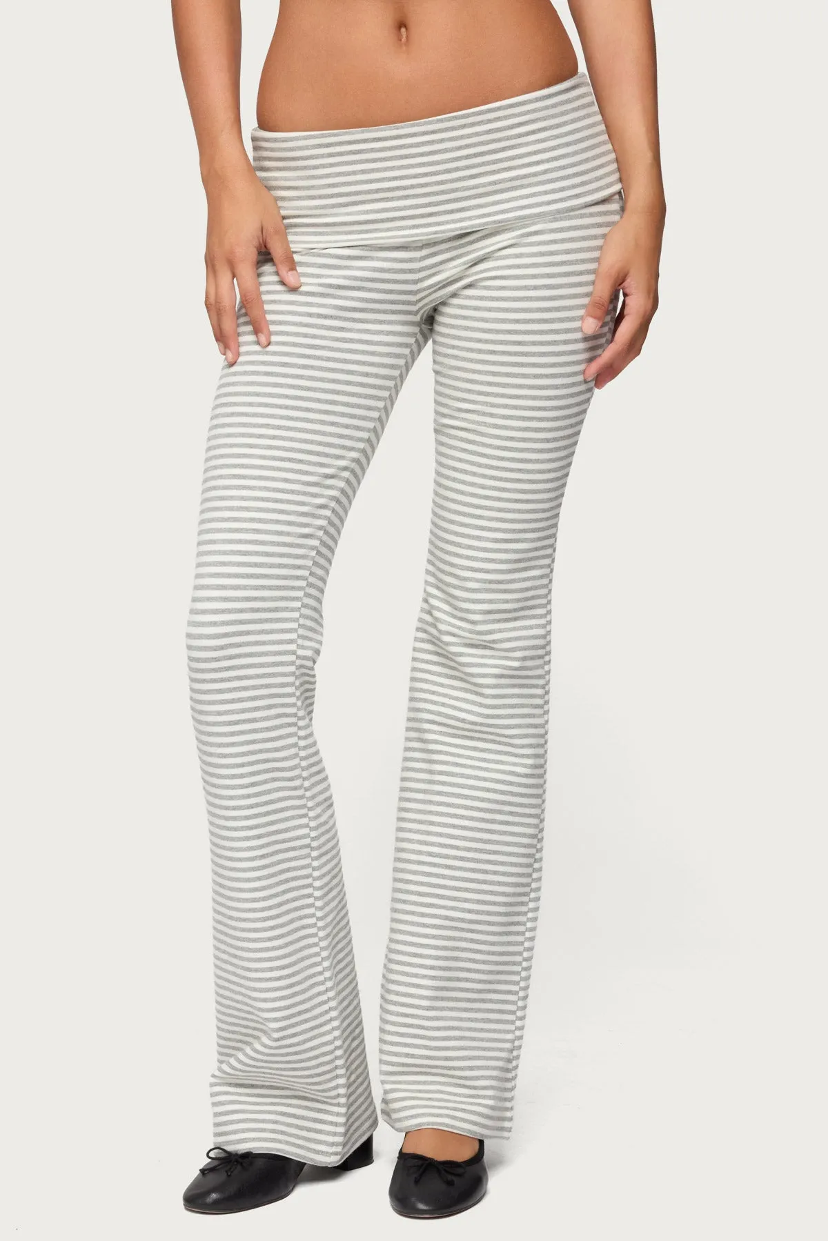 Kaeli Stripey Flared Leggings sold by Edikted product image thumbnail 2