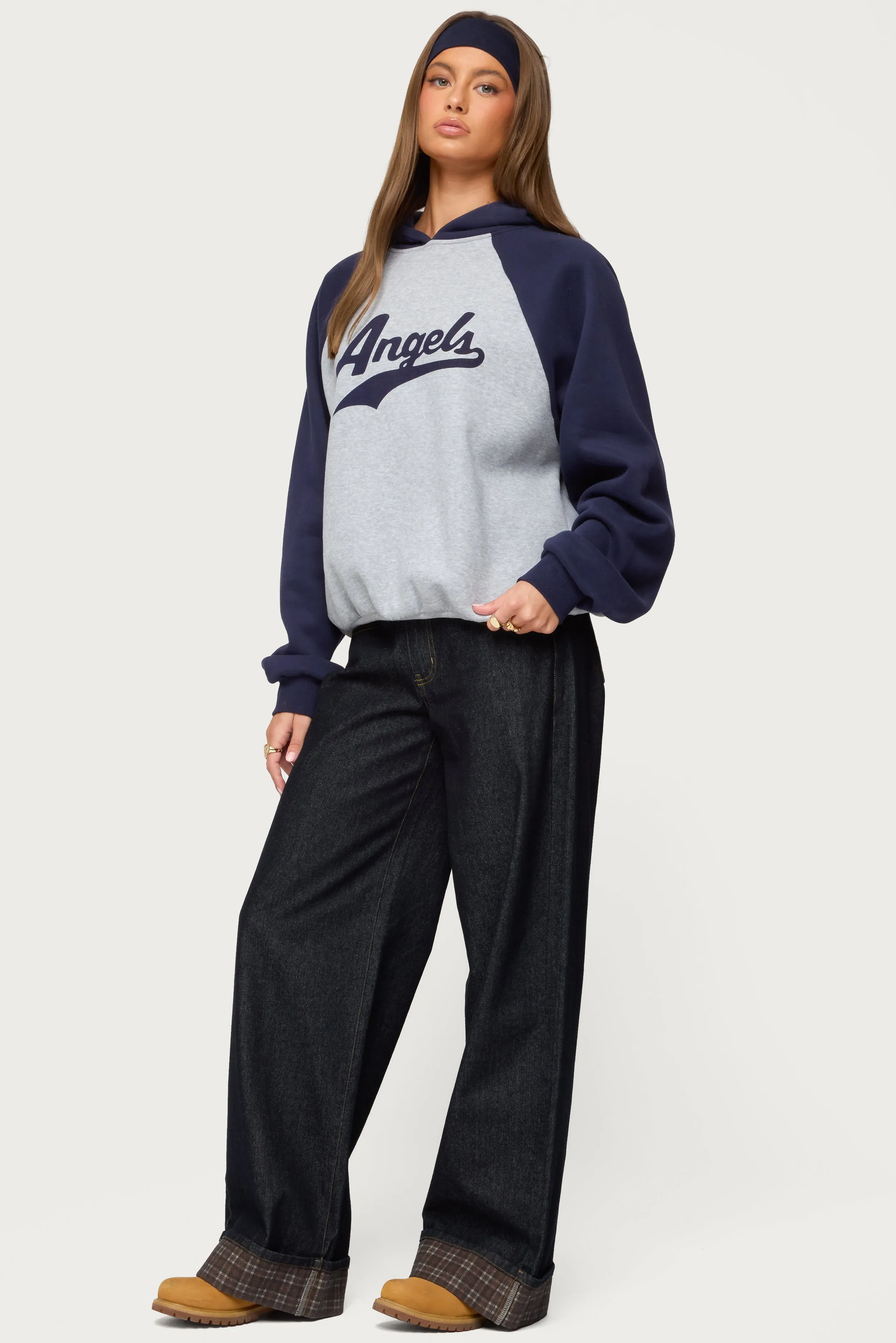 Angels Raglan Oversized Hoodie sold by Edikted product image thumbnail 4