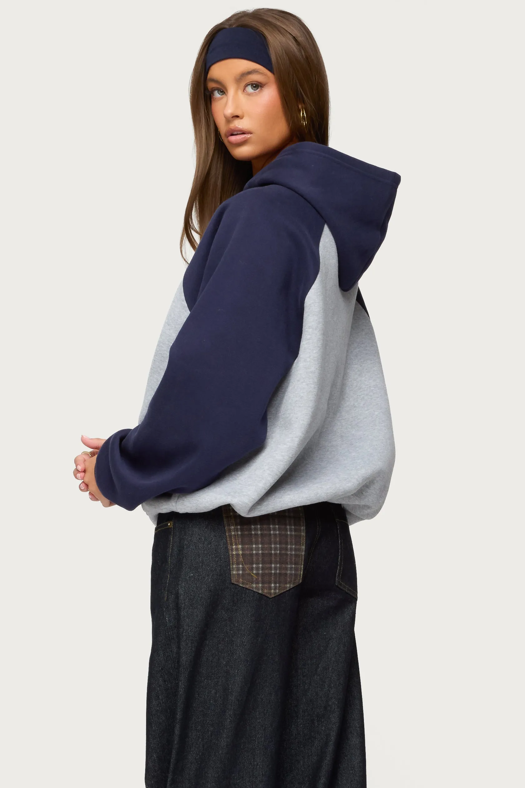 Angels Raglan Oversized Hoodie sold by Edikted product image thumbnail 5