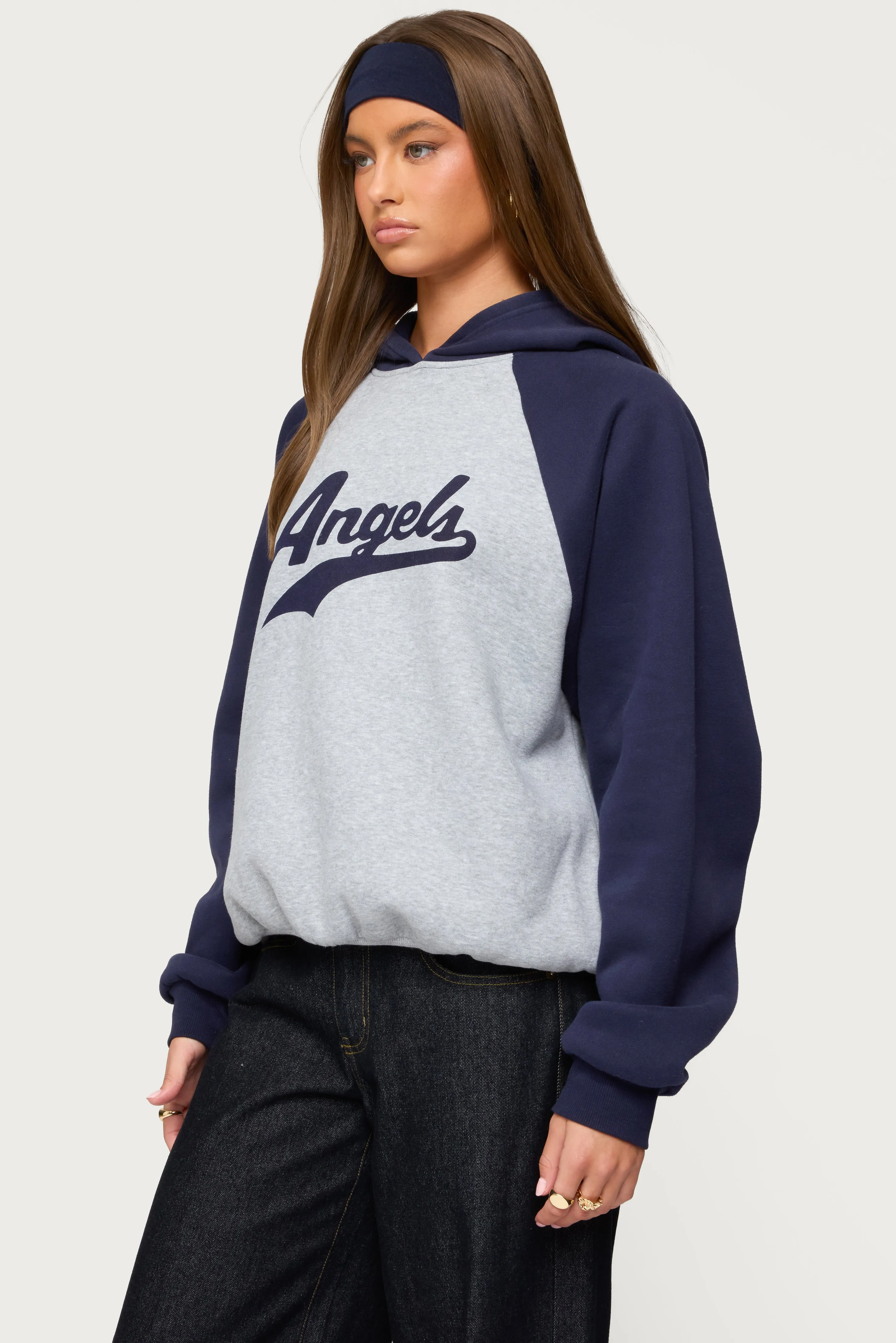 Angels Raglan Oversized Hoodie sold by Edikted product image thumbnail 3