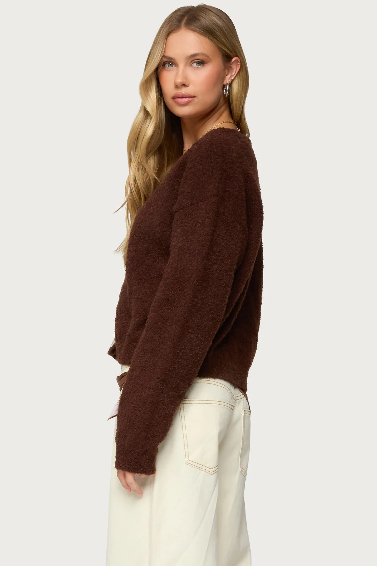 Jade Knitted Cardigan sold by Edikted product image thumbnail 4
