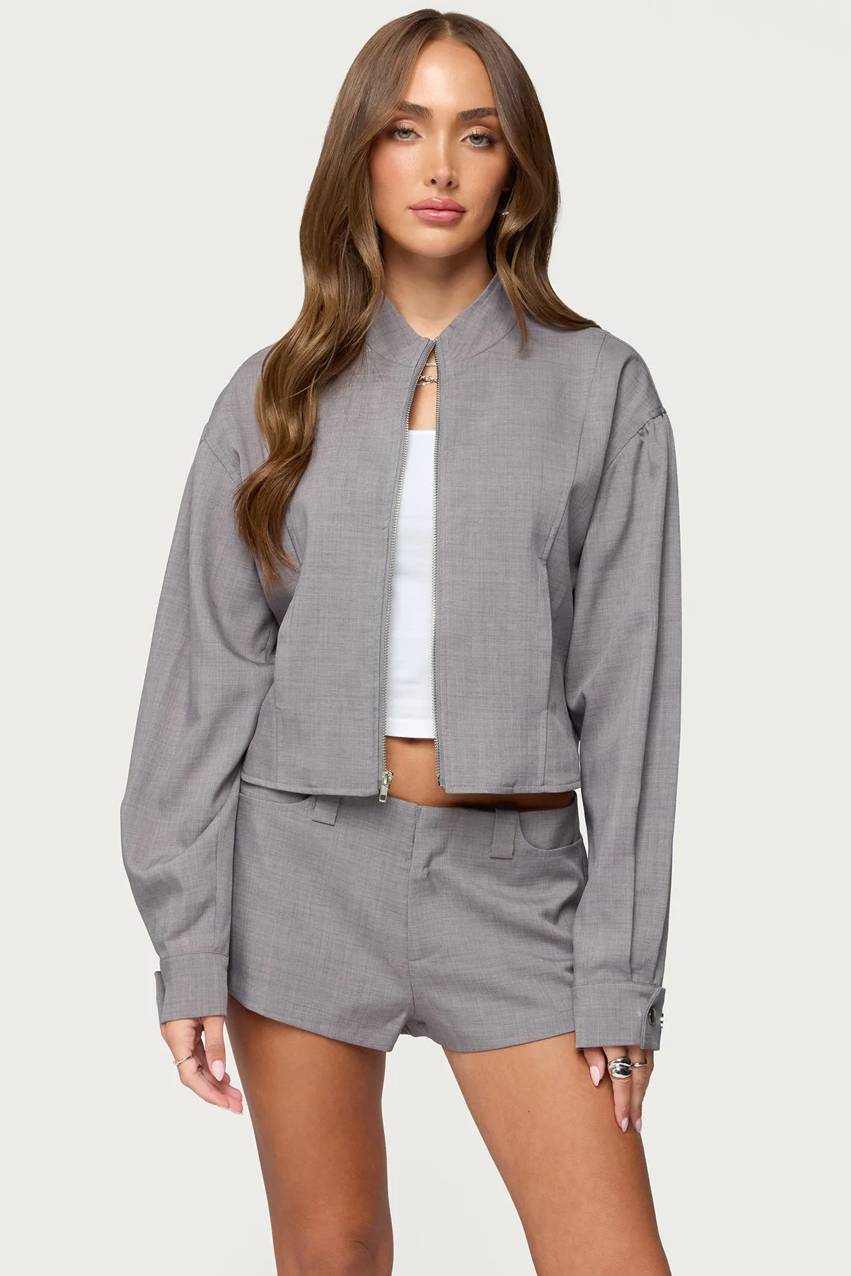 Roshelle High Neck Jacket sold by Edikted
