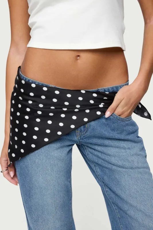 Polka Dot Satin Effect Belt sold by Edikted