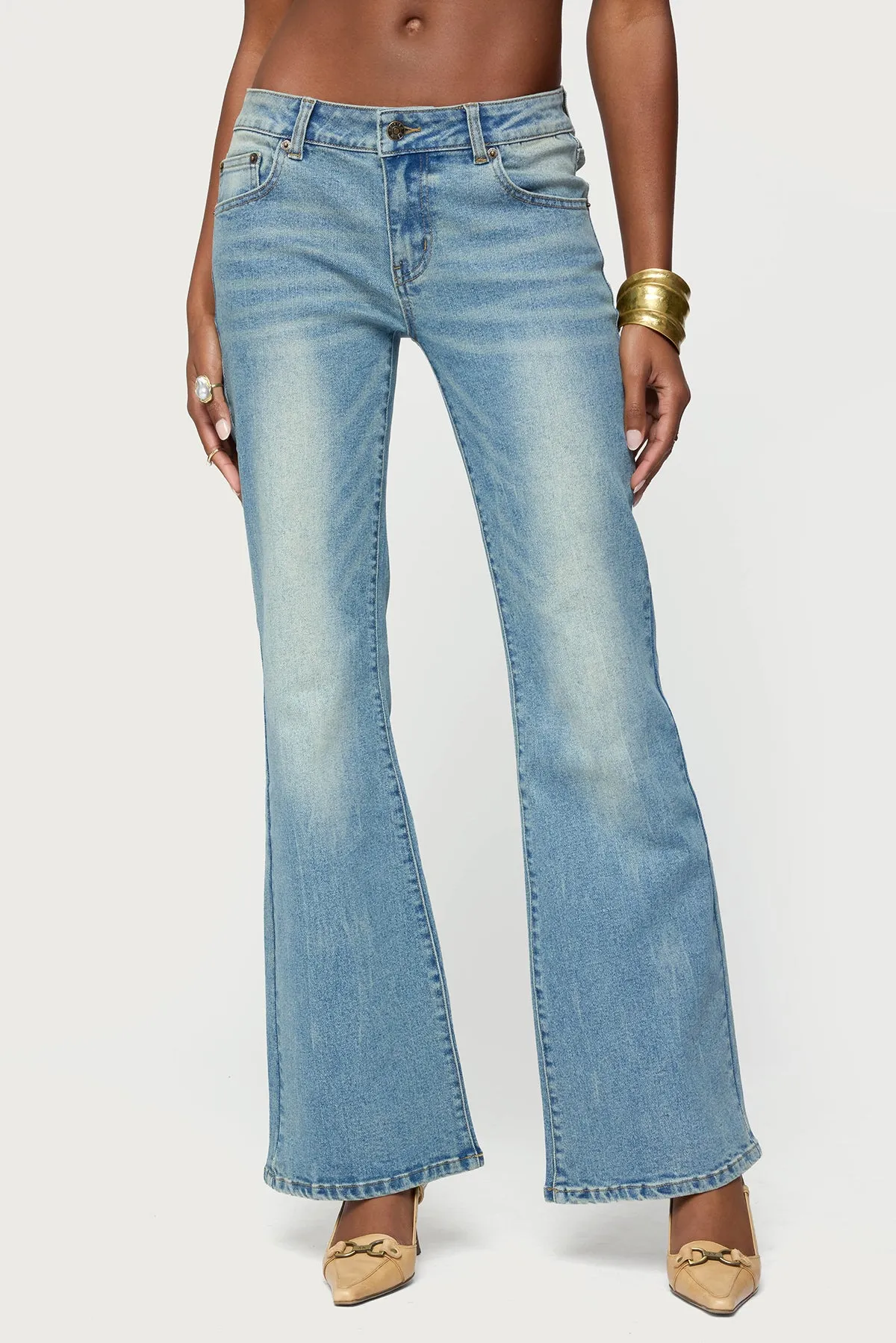 Jenni Washed Low Rise Flared Jeans sold by Edikted product image thumbnail 2