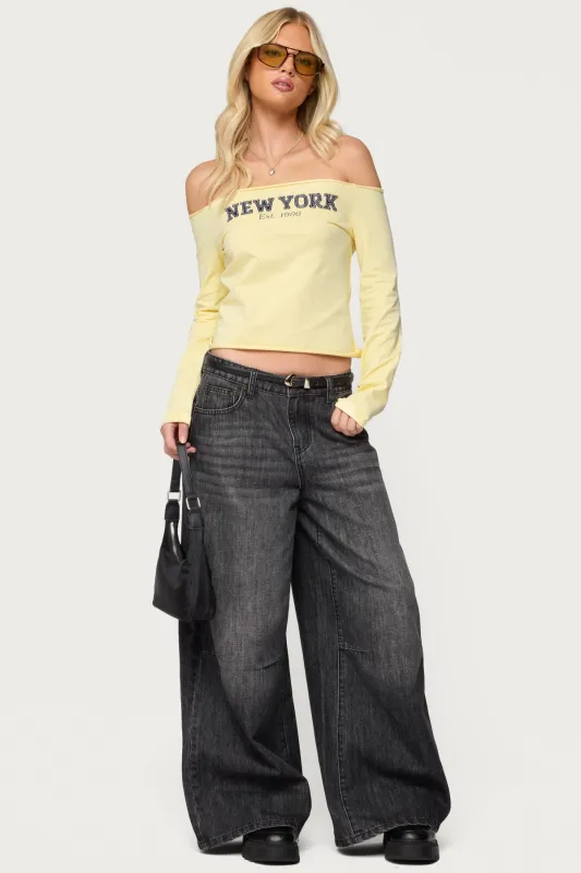Skater Girl Washed Low Rise Jeans sold by Edikted