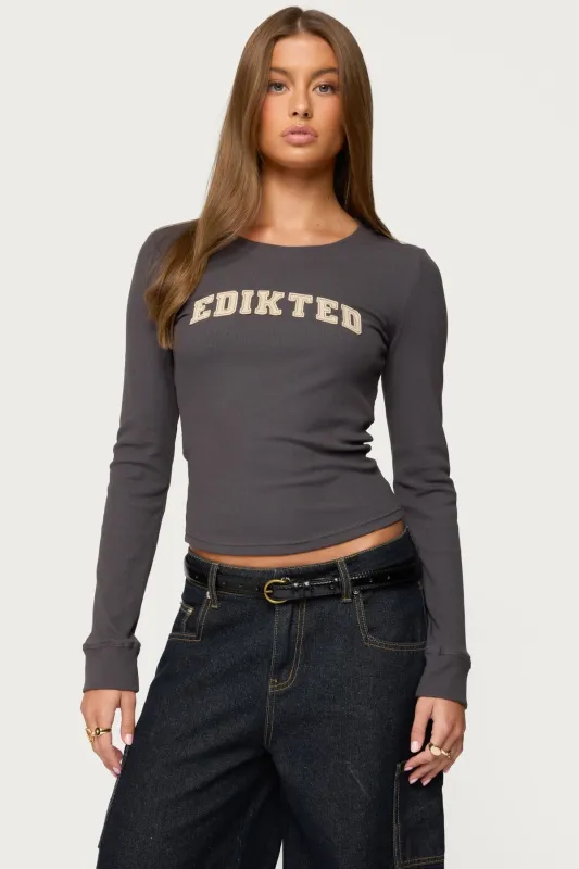 Essential Edikted Ribbed T Shirt sold by Edikted