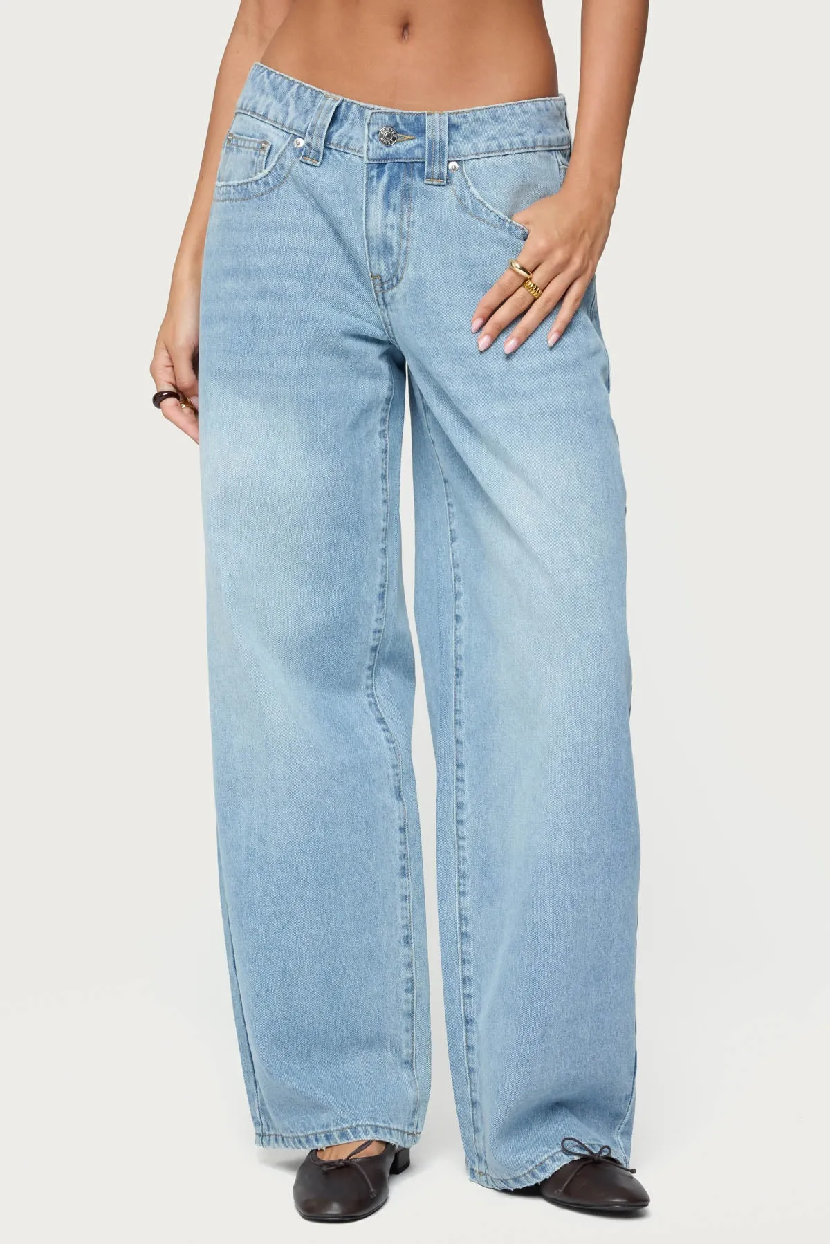 Rivka Low Rise Baggy Jeans sold by Edikted product image thumbnail 2