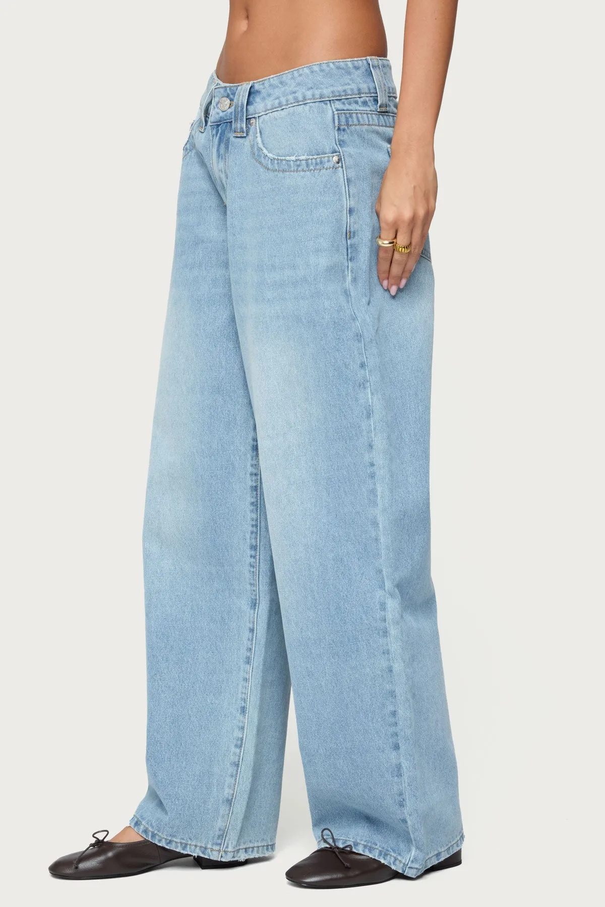 Rivka Low Rise Baggy Jeans sold by Edikted product image thumbnail 4