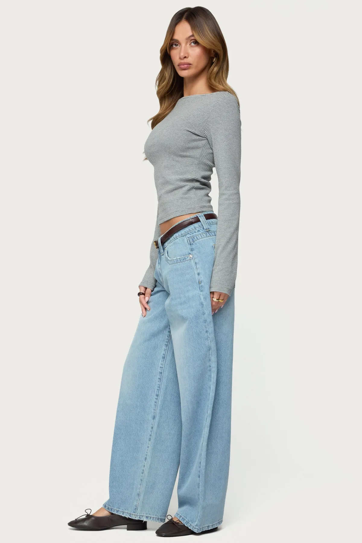 Rivka Low Rise Baggy Jeans sold by Edikted product image thumbnail 3