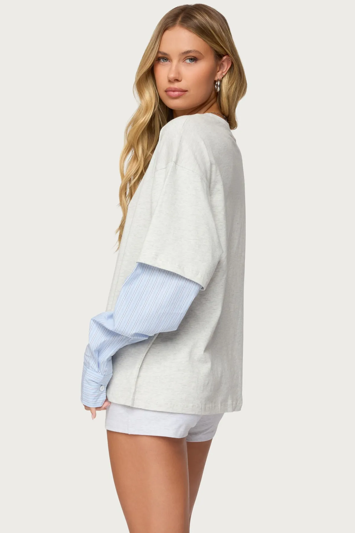 Tailor Oversized Layered Top sold by Edikted product image thumbnail 5