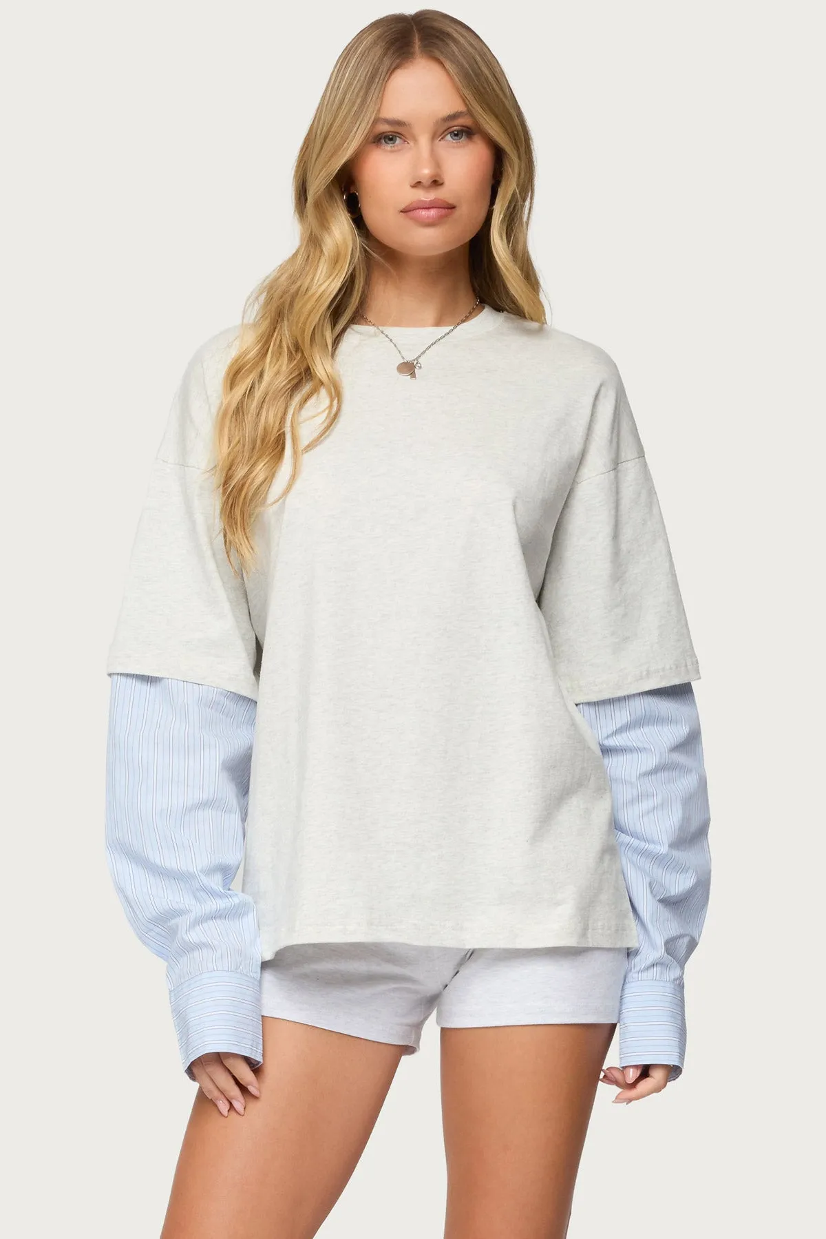 Tailor Oversized Layered Top sold by Edikted