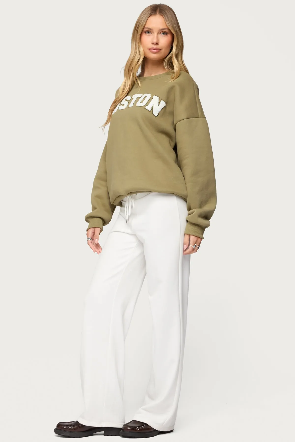 Boston Girl Sweatshirt sold by Edikted product image thumbnail 4