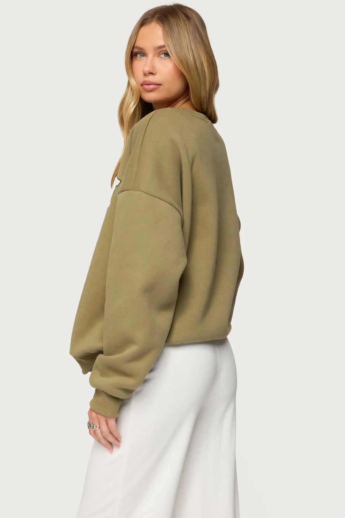 Boston Girl Sweatshirt sold by Edikted product image thumbnail 5