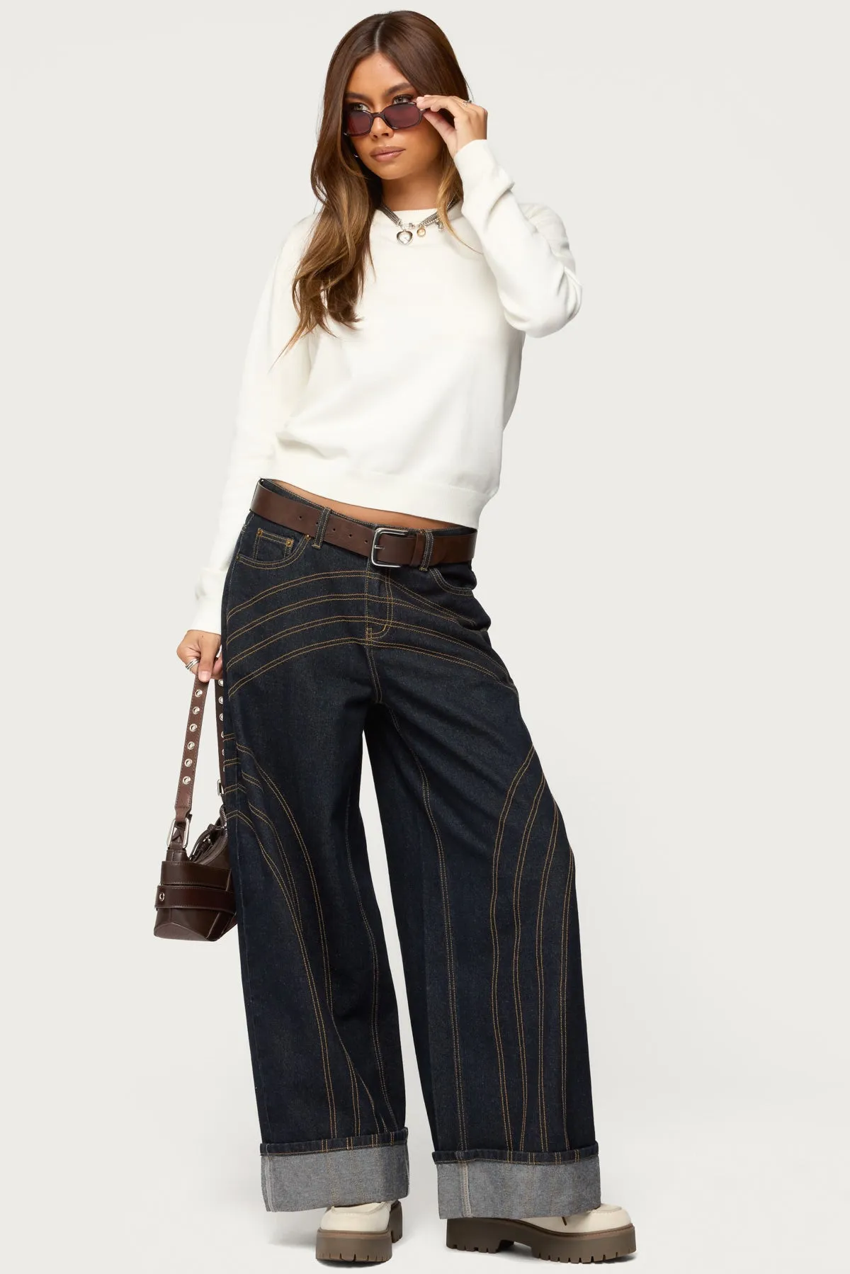 Lizzey Crewneck Sweater sold by Edikted product image thumbnail 2