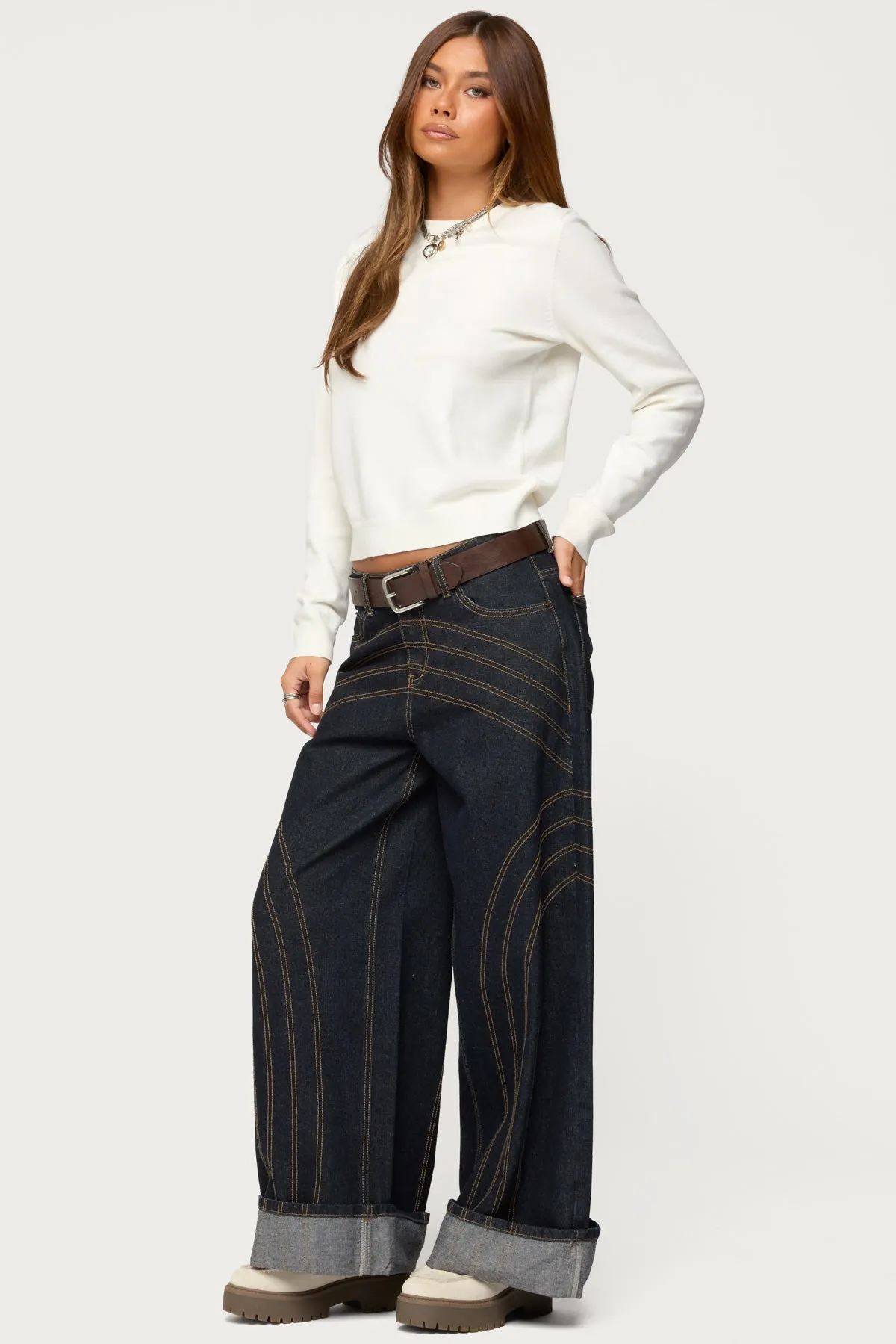 Lizzey Crewneck Sweater sold by Edikted product image thumbnail 4