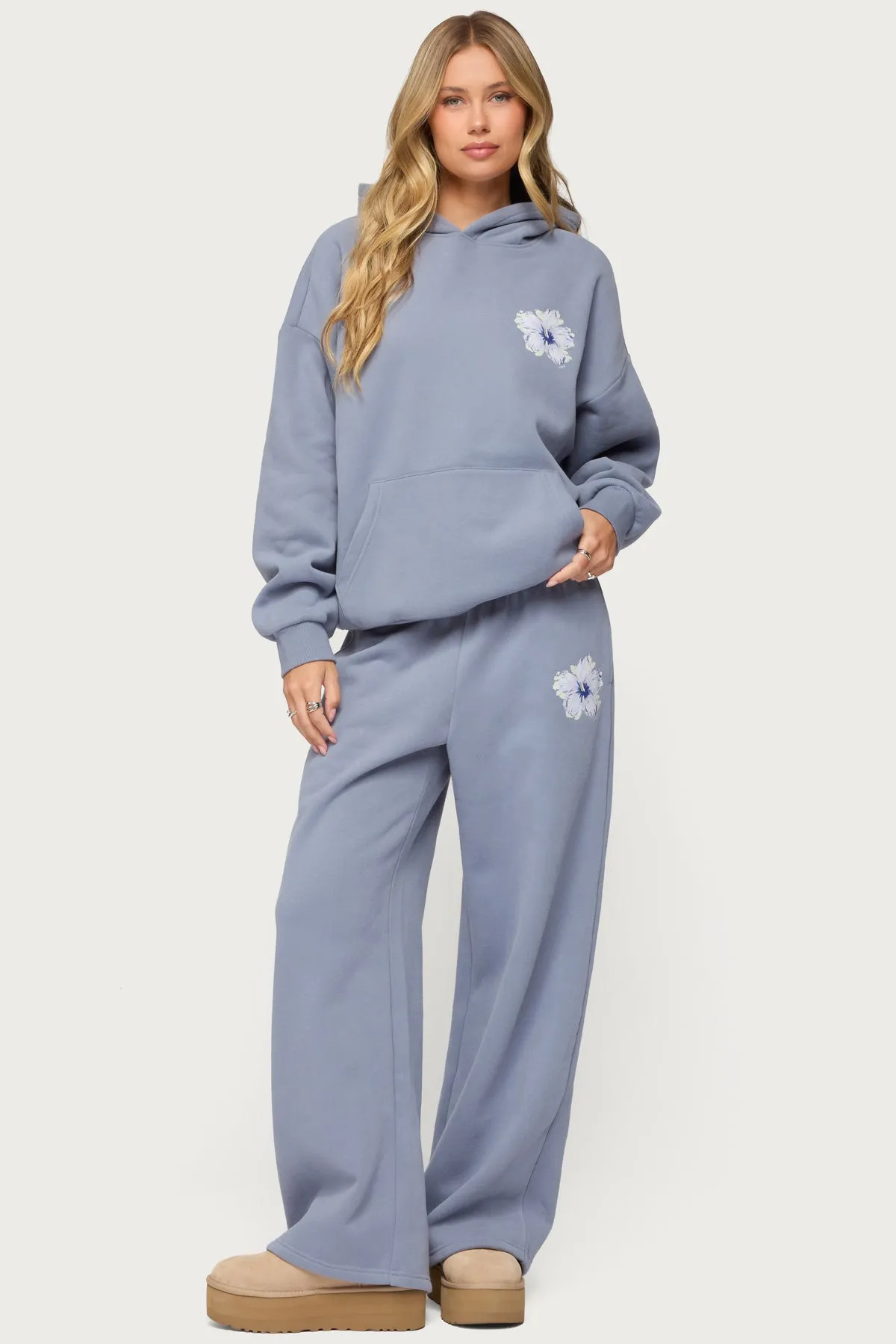 Tropical Bloom Sweatpants sold by Edikted