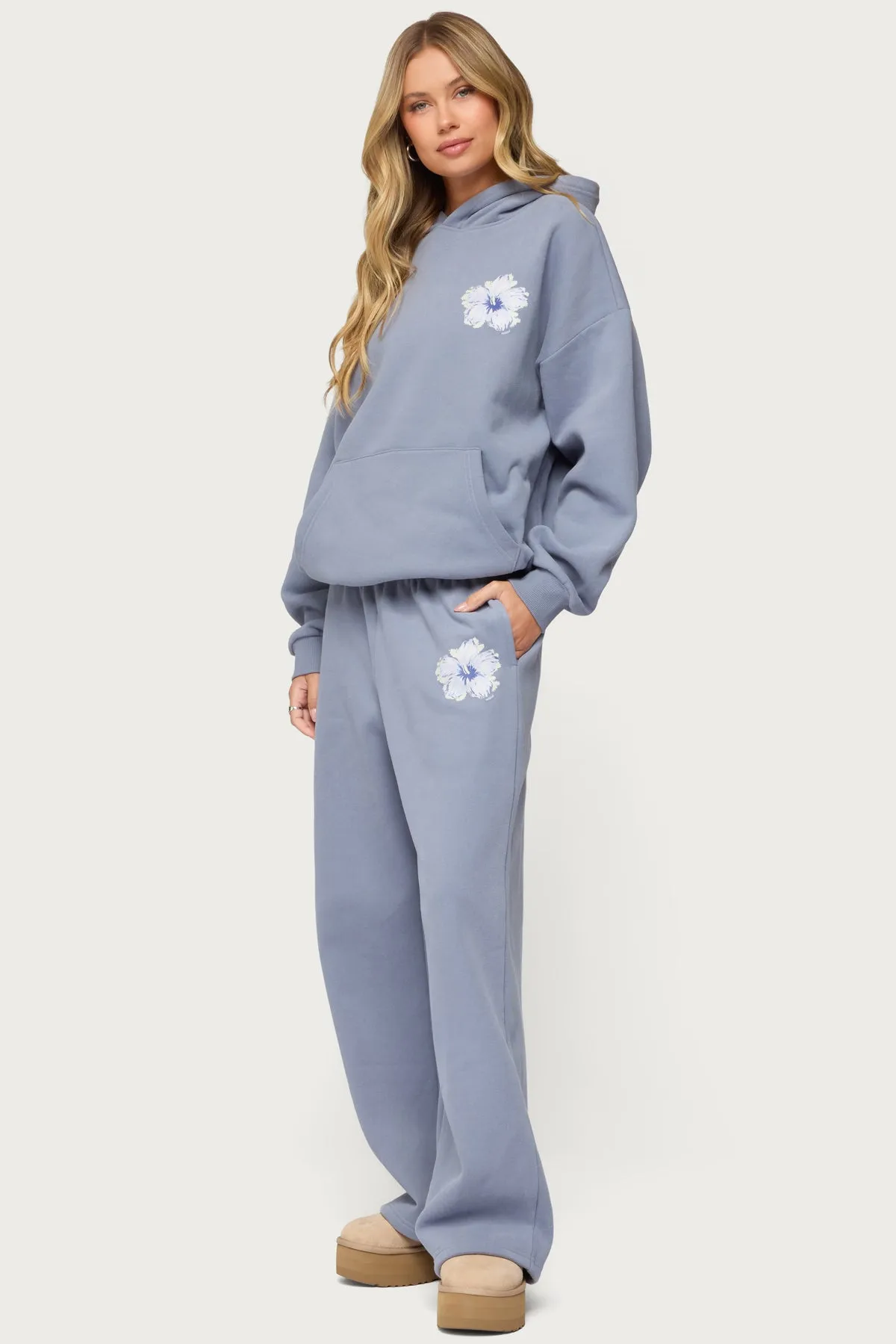 Tropical Bloom Sweatpants sold by Edikted product image thumbnail 4