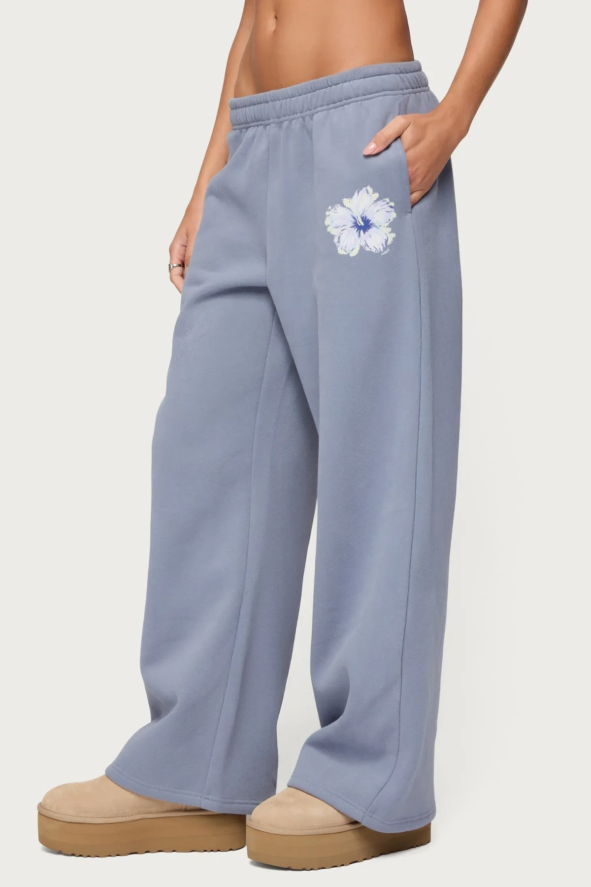 Tropical Bloom Sweatpants sold by Edikted product image thumbnail 3