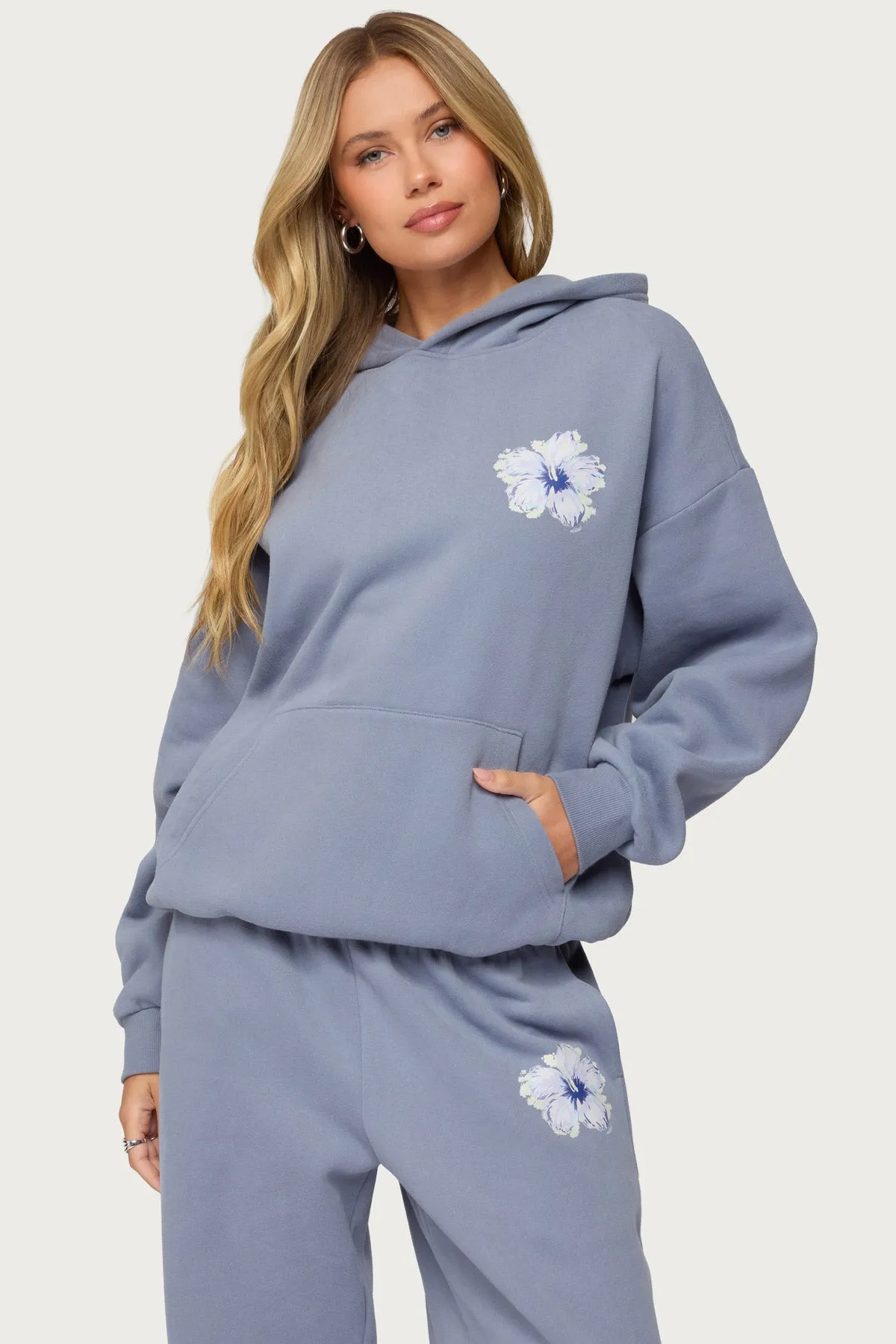 Tropical Bloom Hoodie sold by Edikted product image thumbnail 3