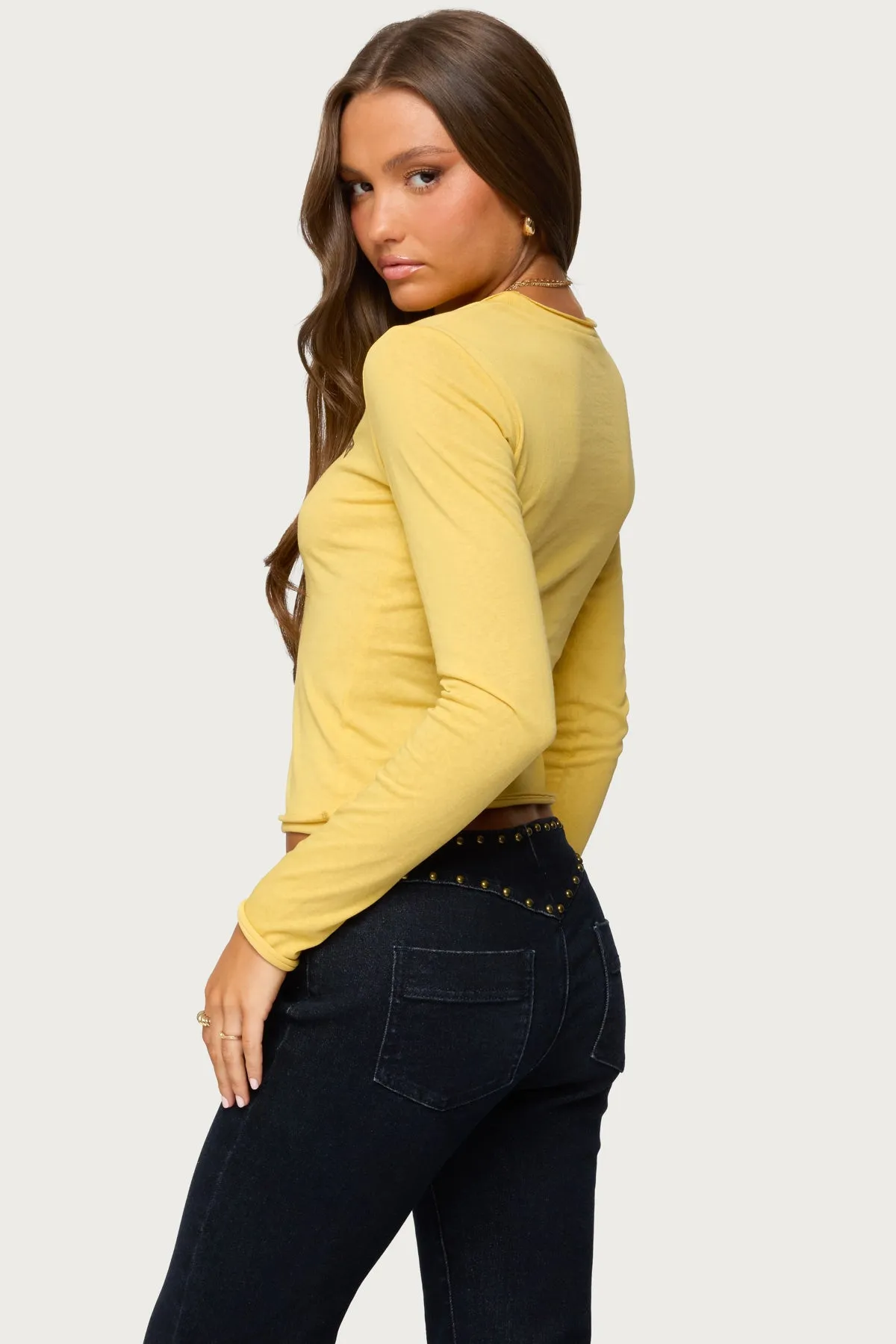 Lone Star Long Sleeve T Shirt sold by Edikted product image thumbnail 5