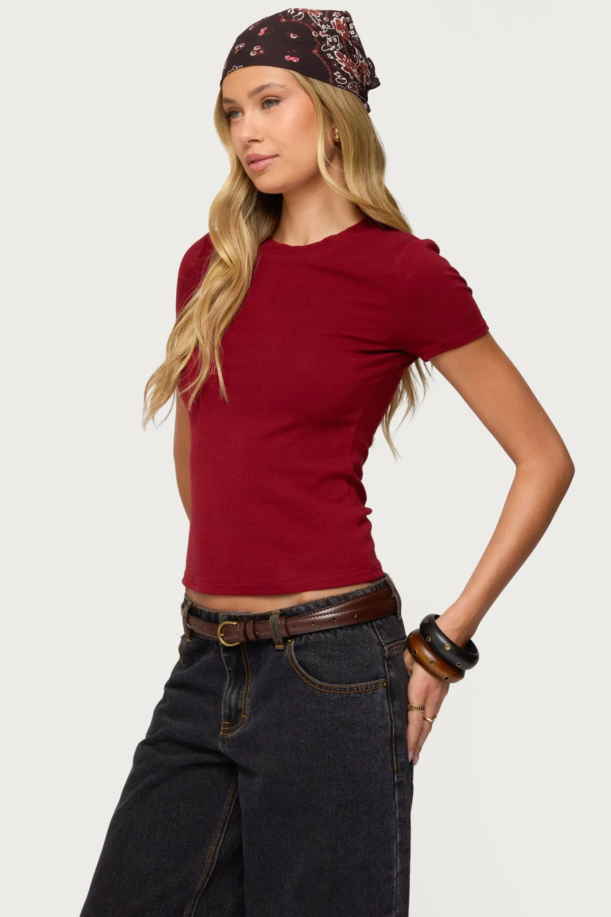 Daphney Ribbed T Shirt sold by Edikted product image thumbnail 3