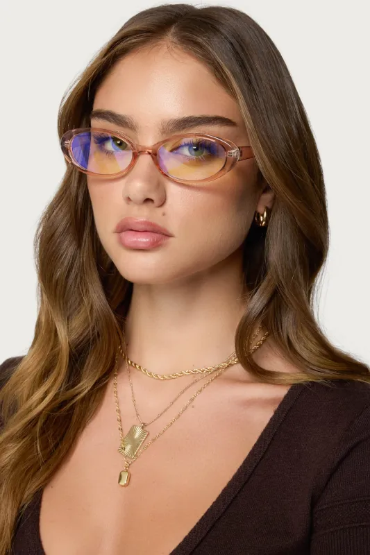 Rosalie Oval Glasses sold by Edikted
