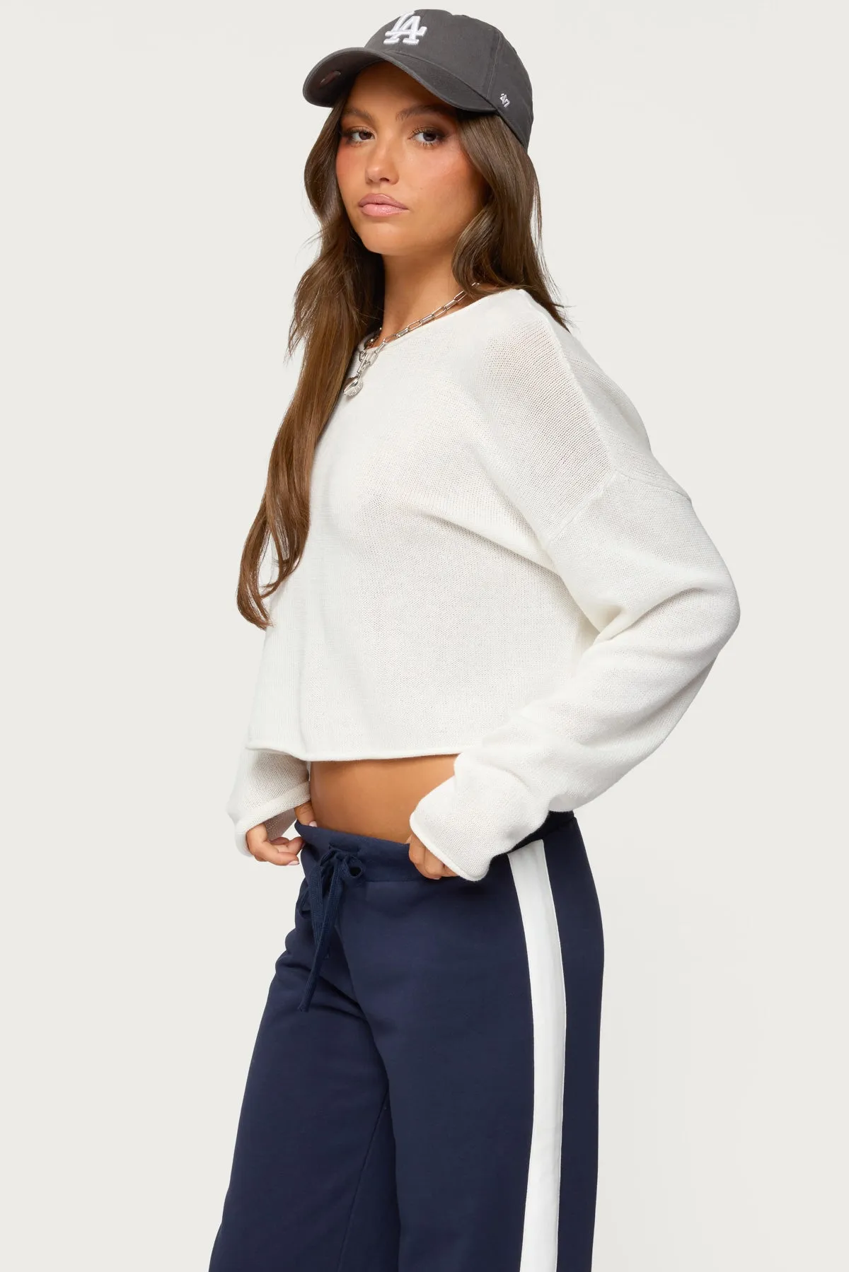 Leta Knit Long Sleeve Top sold by Edikted product image thumbnail 3