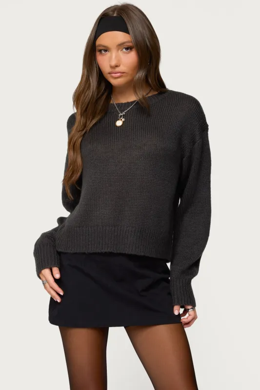 Kyrah Oversized Knit Sweater sold by Edikted