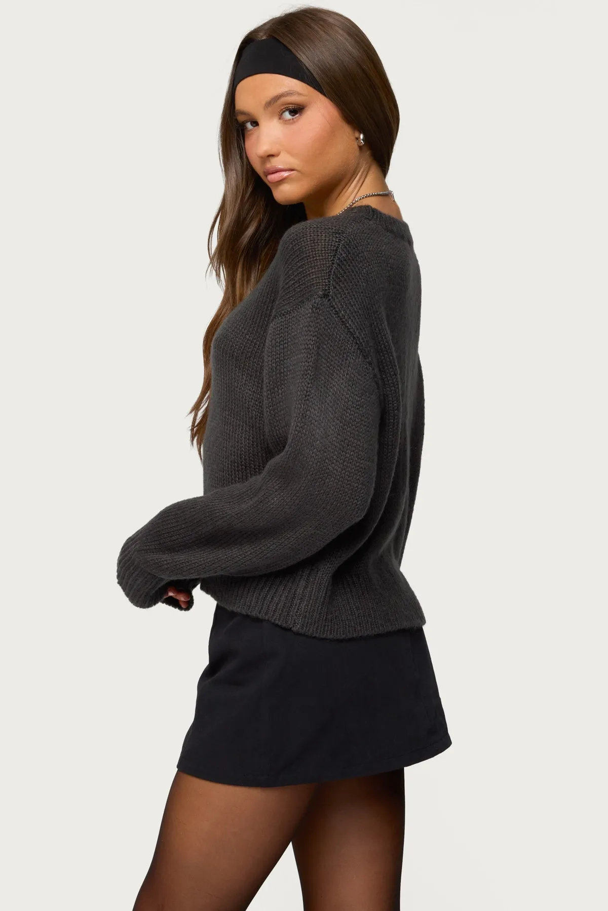 Kyrah Oversized Knit Sweater sold by Edikted product image thumbnail 4