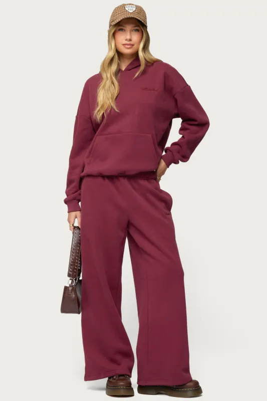Basic Girl Wide Leg Edikted Sweatpants sold by Edikted