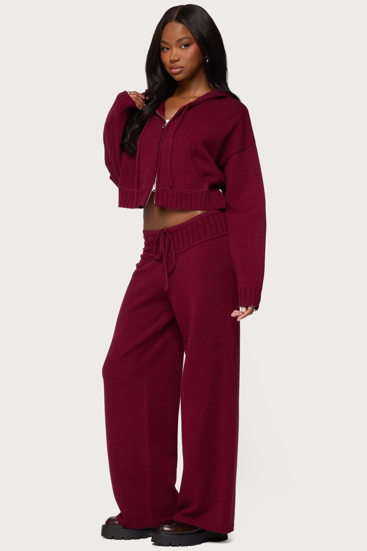 Russell Knit Hooded Cardigan sold by Edikted product image thumbnail 4