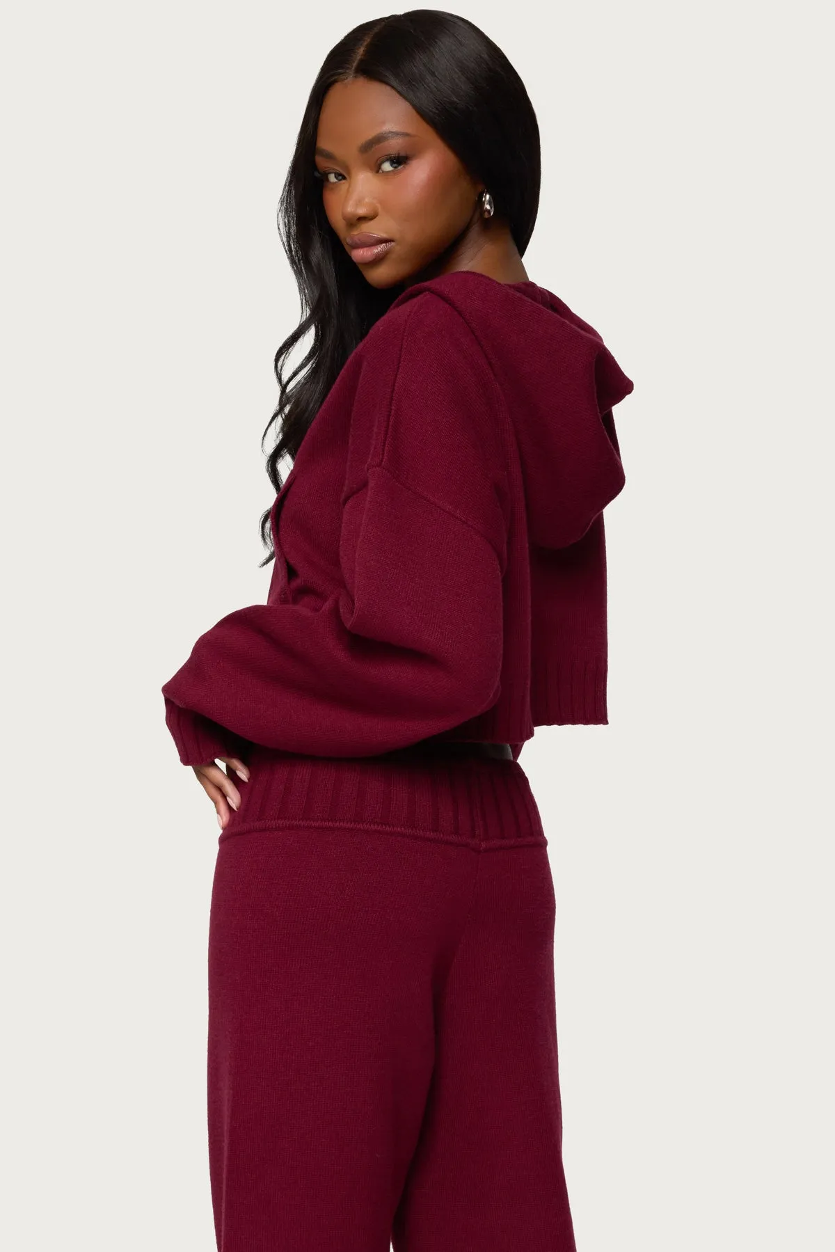 Russell Knit Hooded Cardigan sold by Edikted product image thumbnail 5