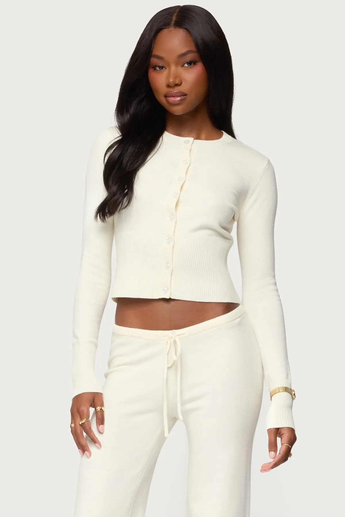 Montanna Rib Knit Cardigan sold by Edikted