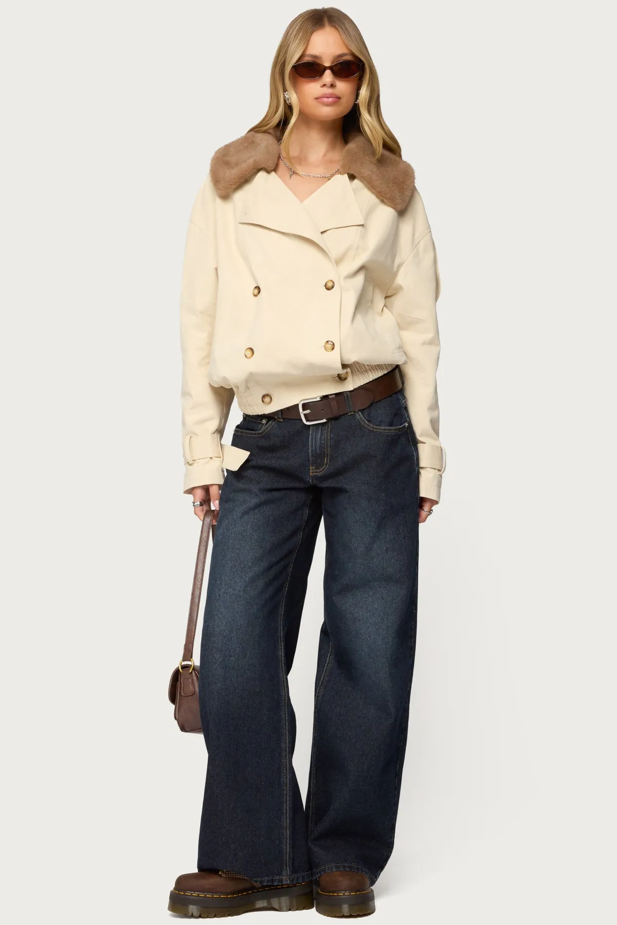 Raelynn Washed Low Rise Baggy Jeans sold by Edikted product image thumbnail 3