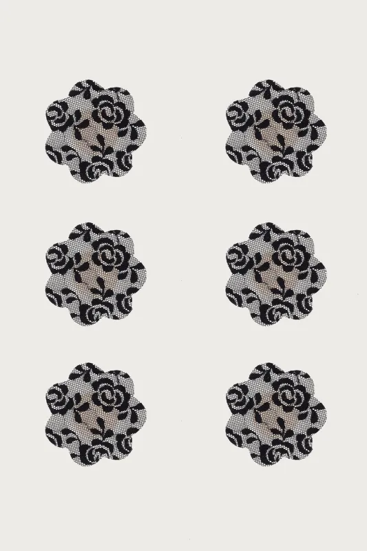Flower Lace Nipple Pasties Pack sold by Edikted