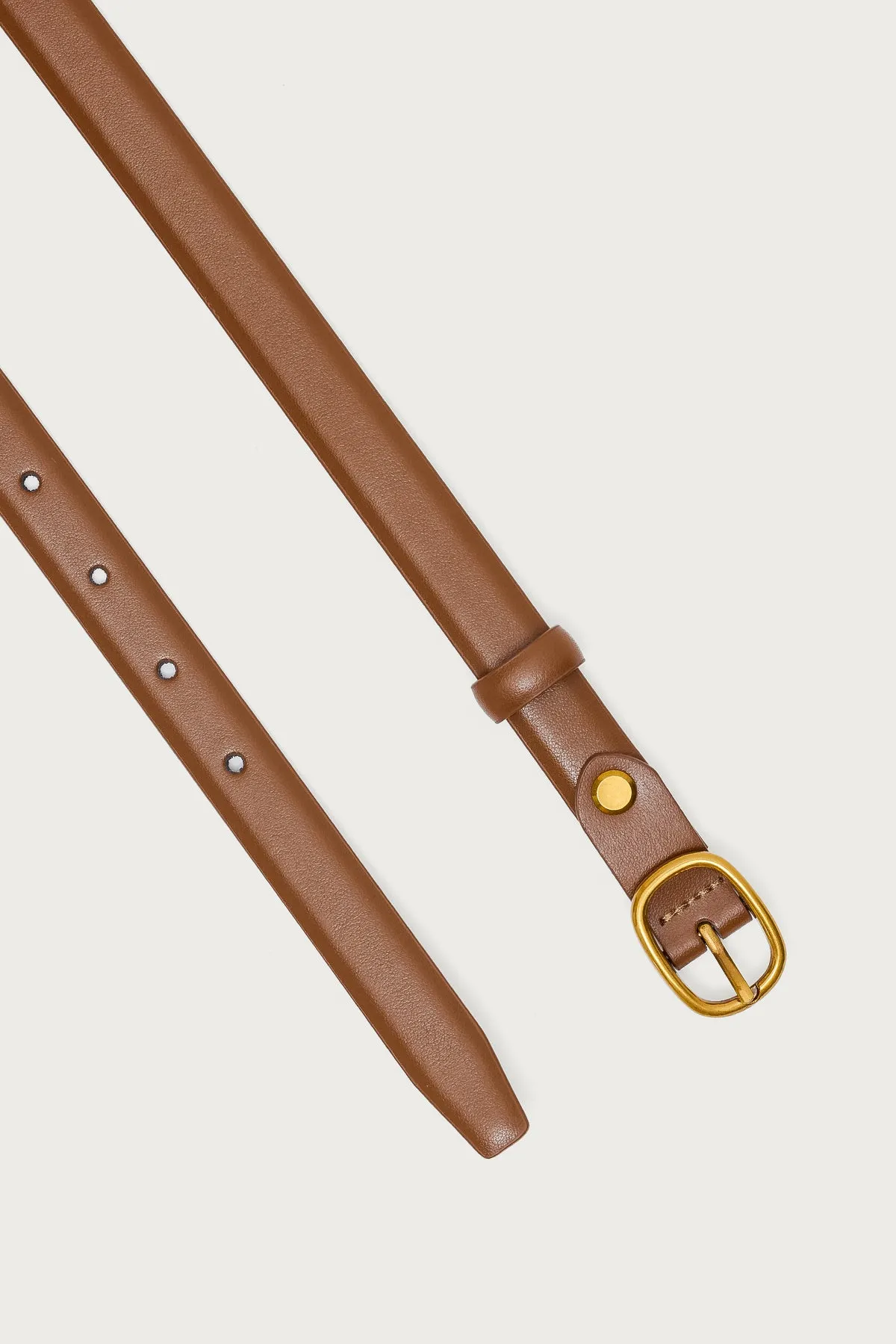 Oval Buckle Faux Leather Belt sold by Edikted product image thumbnail 3