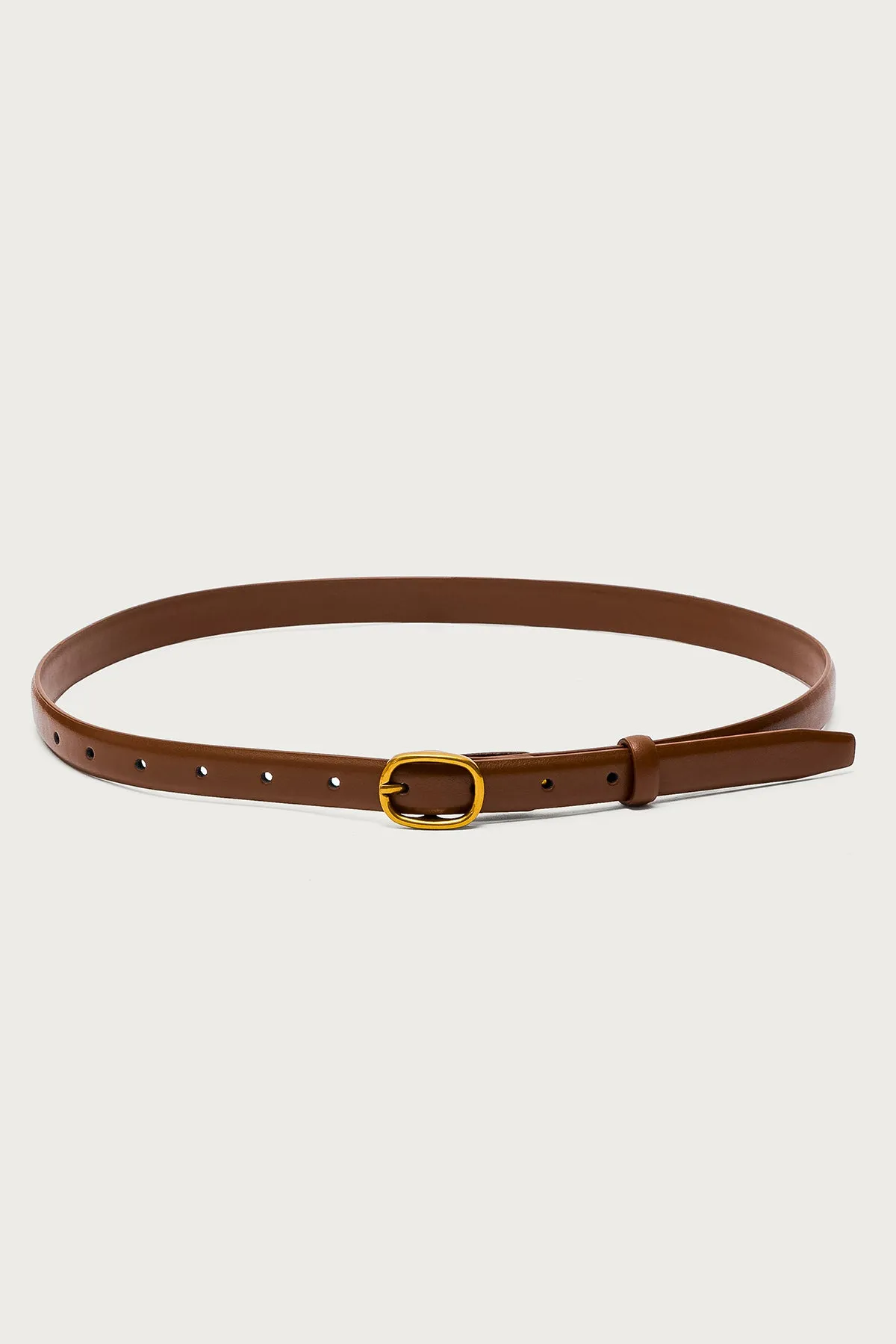 Oval Buckle Faux Leather Belt sold by Edikted product image thumbnail 2