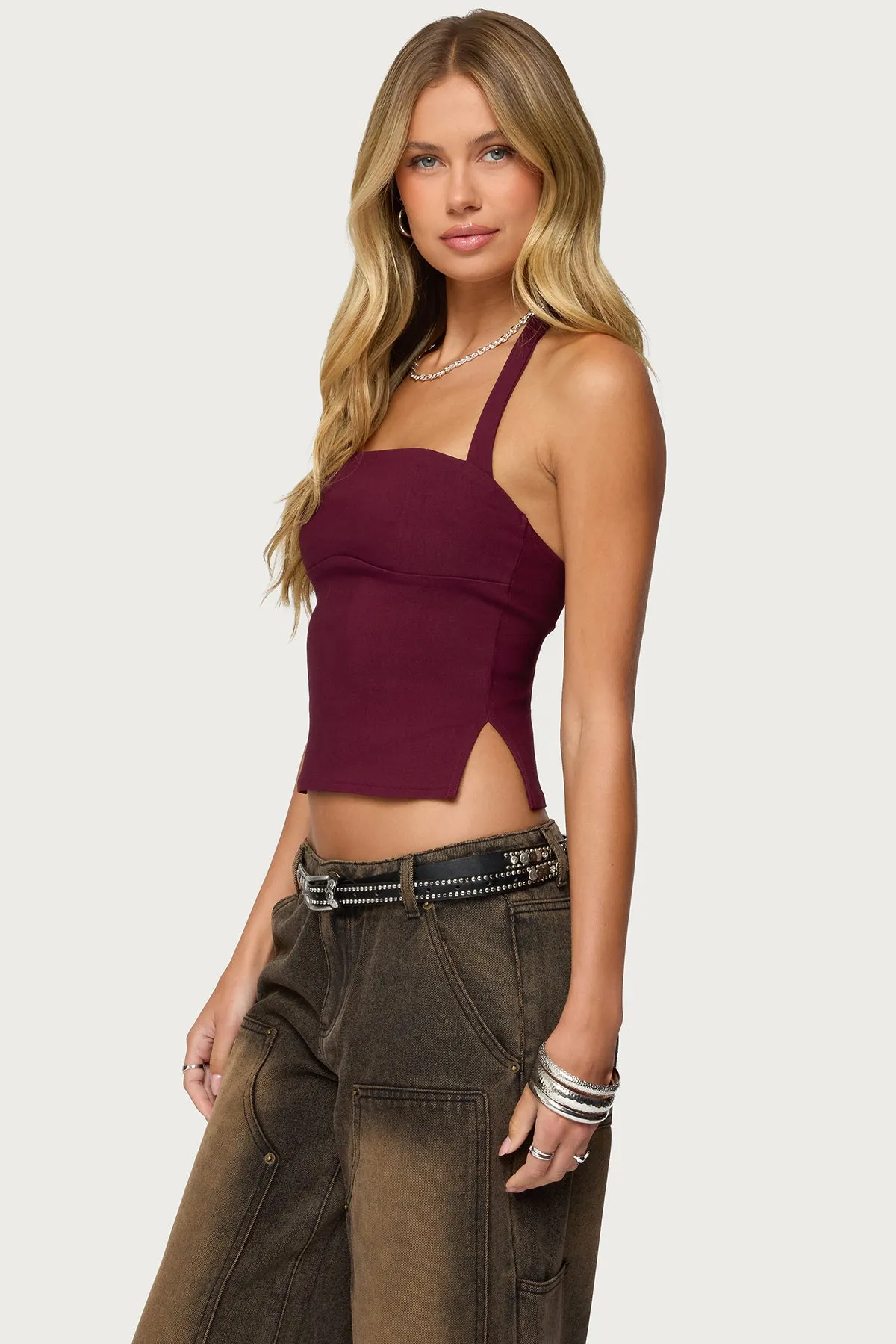Dara Halter Top sold by Edikted product image thumbnail 3