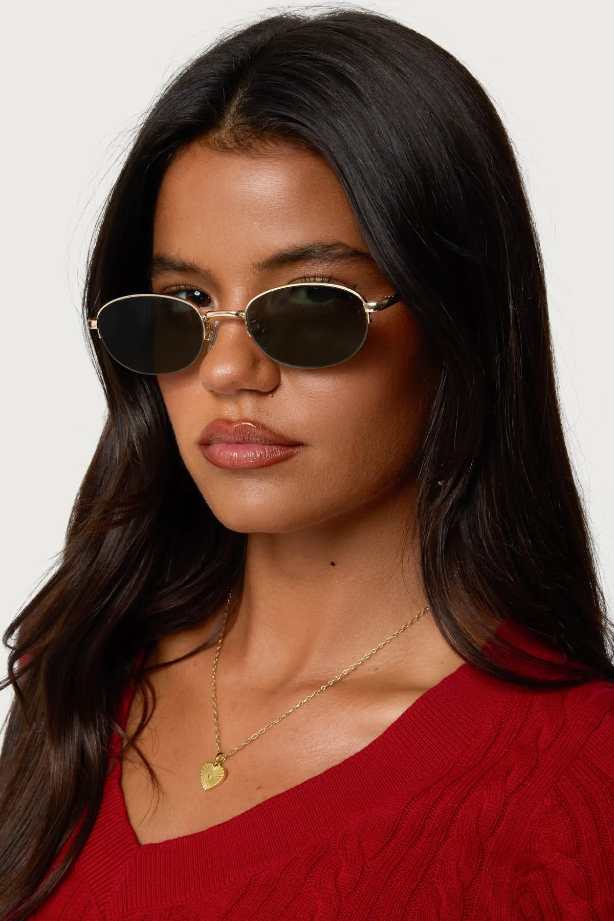 Luella Round Metal Sunglasses sold by Edikted