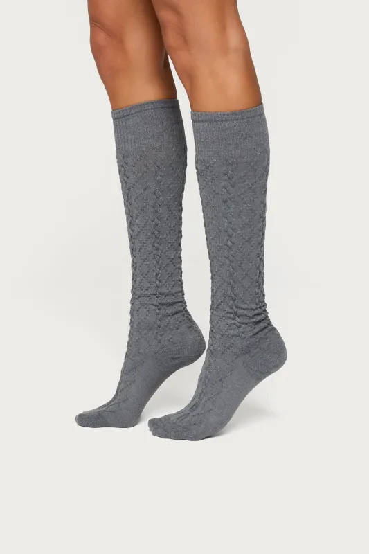 Cable Knit Socks sold by Edikted