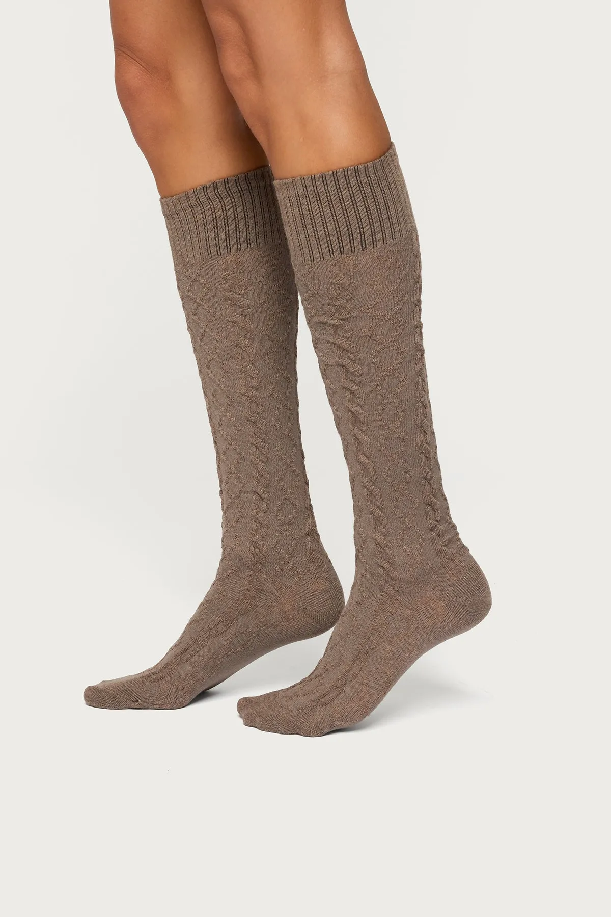 Cable Knit Socks sold by Edikted