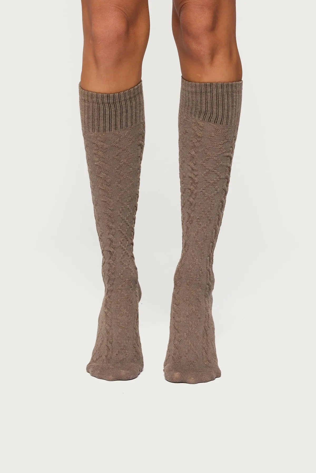 Cable Knit Socks sold by Edikted product image thumbnail 2