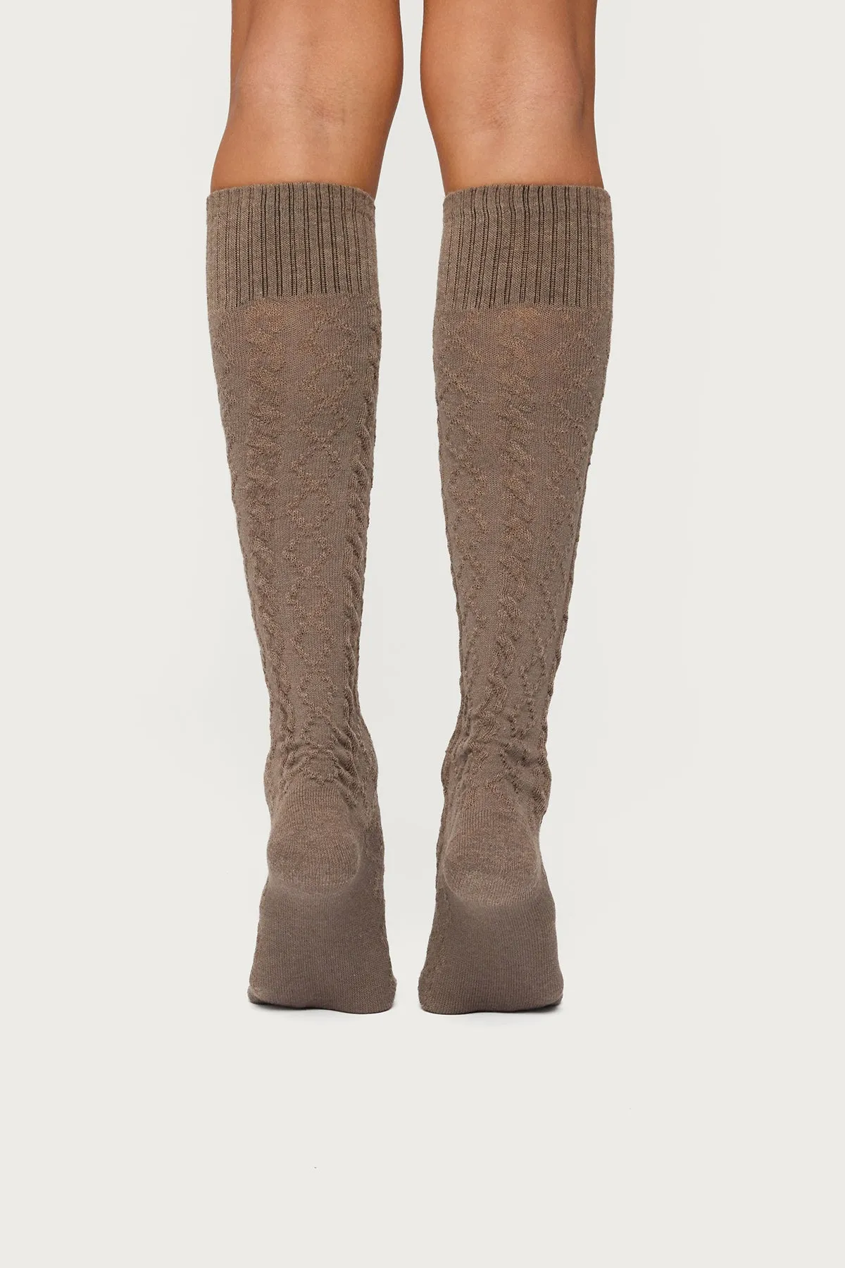 Cable Knit Socks sold by Edikted product image thumbnail 3