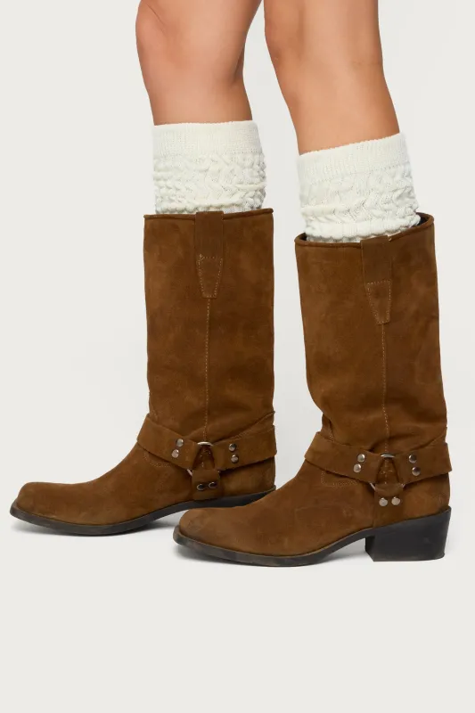 Knee High Scrunch Socks sold by Edikted