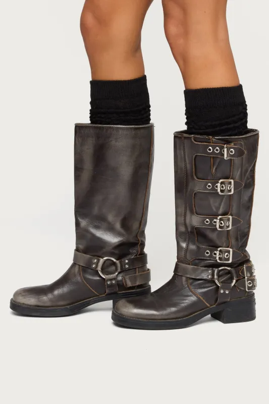 Knee High Scrunch Socks sold by Edikted