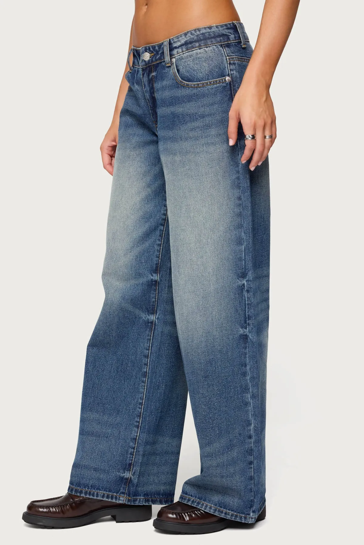 Raelynn Washed Low Rise Jeans sold by Edikted product image thumbnail 3